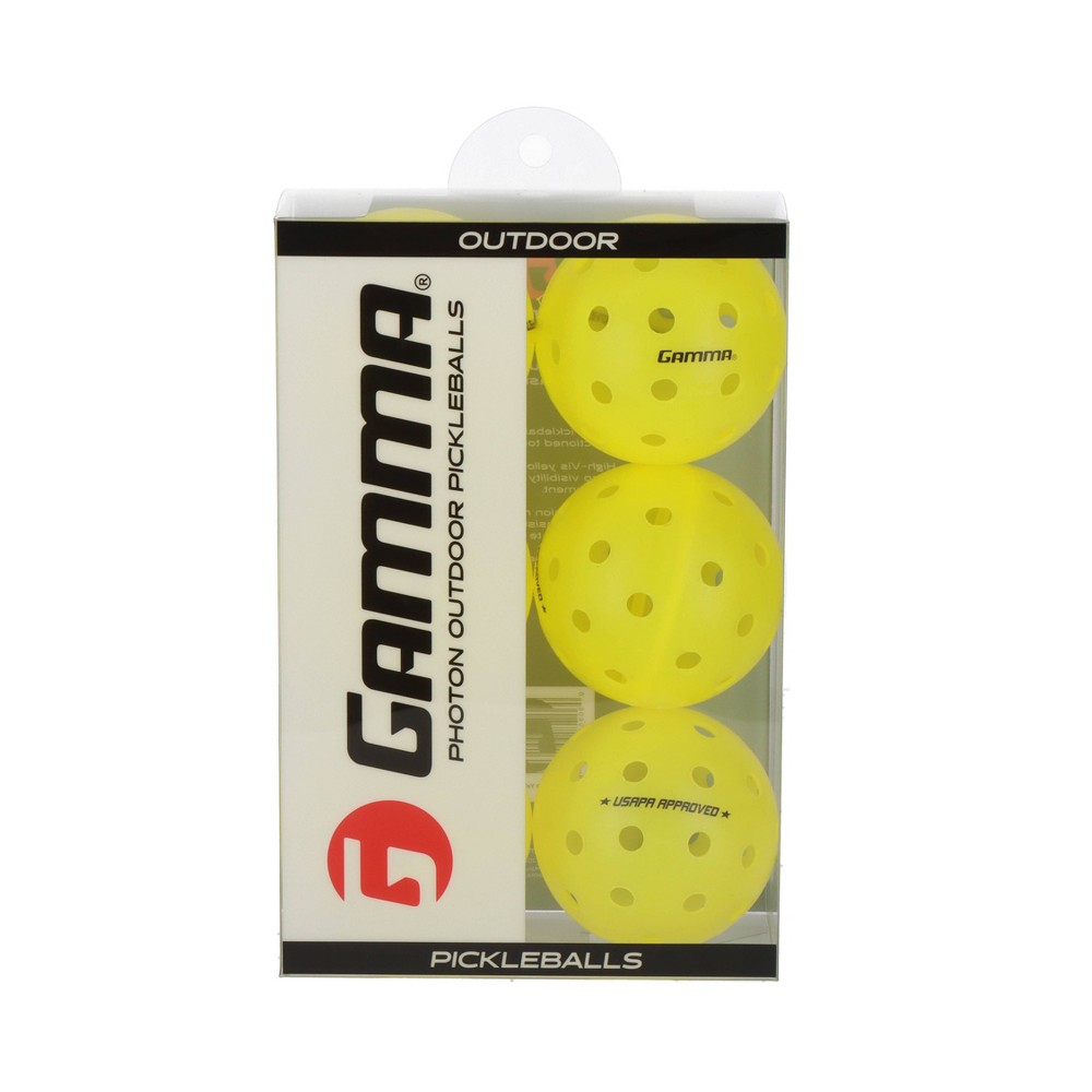 GAMMA Sports Photon Outdoor Pickleballs - 6pk