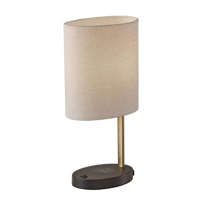 Curtis AdessoCharge Wireless Charging Table Lamp Black/Brass - Adesso