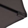 CAVINAS 14 FT Extra-Large Double Sided Boat Umbrella Deck Umbrella with Base Outside Umbrella for Garden and Patio, Gray - 4 of 4