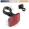 Unique Bargains Bicycle Warning Reflector Safety Bike Accessories Plastic - 3 of 4
