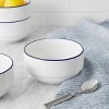 (3 pack) Blue Rim Stoneware Bowl - 2 of 4