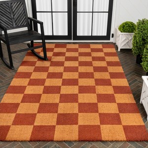 JONATHAN Y Peater Classic Casual Commercial Natural Coir Area Rug - 1 of 4