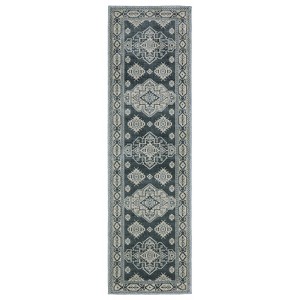 Oriental Weavers Intrigue INT05 Blue/ Grey Indoor Area Rug - 2'3" x 7'6" - 1 of 4