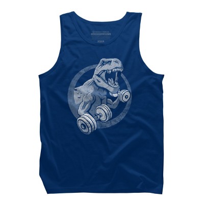 Men's Design By Humans T-Rex Can Lift Dumbells By Snazzygaz Tank Top