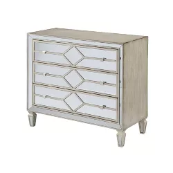 Kearney 3 Drawer Chest Ivory Rub - Treasure Trove Accents