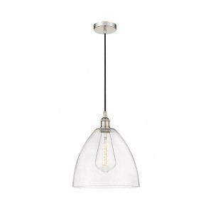 Edison Dome - 1 Light Cord Hung Mini Pendant In Industrial Style-13.75 Inches Tall and 12 Inches Wide - 1 of 1