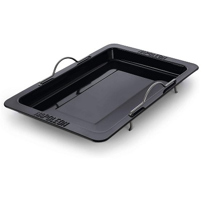 Napoleon 56055 Drop In Porcelainized Enamel Nonstick Steel Roasting Pan for Rogue 425/625, Prestige, and Prestige PRO Series Gas Grills