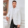 Men's Printed Blazer Casual Slim Fit One Button Sports Coat Festival Party Jacket - 2 of 4
