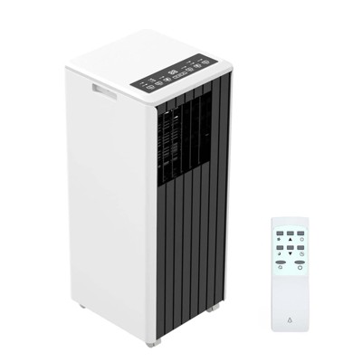 8,000 BTU Portable AC - 3-in-1 Cool/Dehumidify/Fan for 300SqFt, Remote, 24H Timer & Sleep Mode