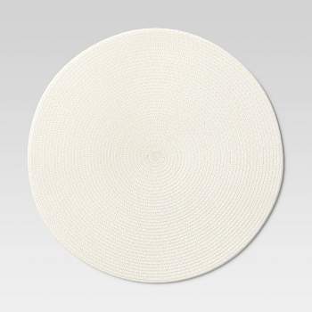 Polyround Charger Placemat Cream - Threshold™
