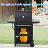 3-Burner Propane Gas Grill with Stainless Steel Lid, Dual Side Shelves, Built-In Thermometer, Wheels & Bottle Opener, 26,000 BTU Outdoor BBQ - 4 of 4
