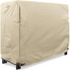 KHOMO GEAR 4-Foot Log Rack Cover – Waterproof Heavy Duty Firewood Storage Protector – Beige – Fits 4ft Log Racks, Durable Outdoor Cover for Firewood - 2 of 4