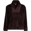 Lands' End Women's Half Zip Cozy High Pile Fleece Pullover - 3 of 4