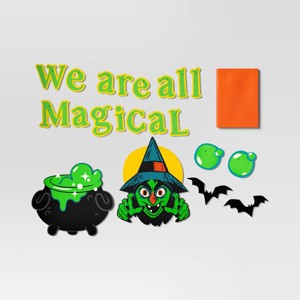 15ct Witch Door Decor and Party Wall Decals Kit - Hyde and EEK! Boutique™ - 1 of 2