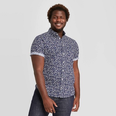 big and tall short sleeve button up shirts