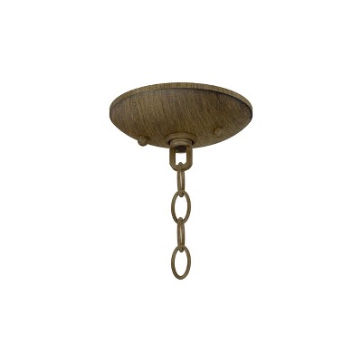 Taos Modern Distressed Brass 9-Light Adjustable Orb Chandelier