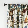 The Lakeside Collection Campsite Window Curtain - 84" Panel - 2 of 2