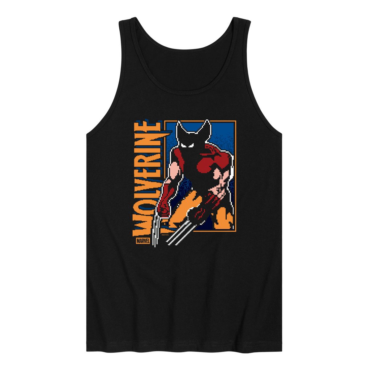 Men's - Marvel - Wolverine Pixel Graphic Tank Top