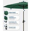 9FT Offset Umbrella  - 8-Rib Steel, Tilt Crank, UV & Water Resistant - 3 of 4