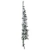 vidaXL Slim Artificial Half Christmas Tree with Flocked Snow 5 ft - 3 of 4