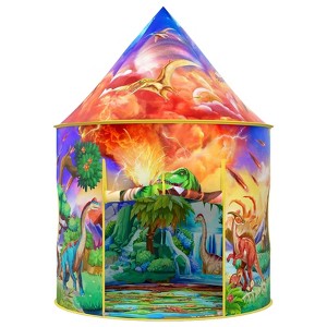 Etokfoks Dinosaur Tent for Kids Indoor Outdoor Playhouse 38.58 x 38.58 x 50.39 Inch Pretend Play Hideaway 1 Piece - 1 of 4