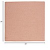 Colonial Mills Outdoor Houndstooth Tweed Braided Rug, Orange 3' square, Square Shape - 2 of 4