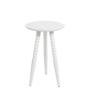 target white accent table