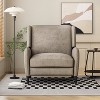 Oversized Textured Upholstered Push Back Recliner Chair 4A - ModernLuxe - image 2 of 4