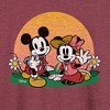 Women's - Disney - Mickey & Friends Lightweight French Terry Wide Neck Long Sleeve Shirt - 2 of 4