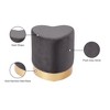 Meridian Furniture,Heart Velvet Ottoman/Stool - 4 of 4