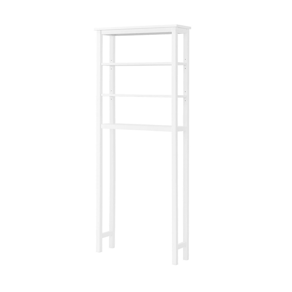 Dover Over the Toilet Organizer with Open Shelving White - Alaterre Furniture - thumbnail 2