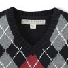 Hope & Henry Boys' V-Neck Sweater Vest (Black, XX-Small) - 2 of 3