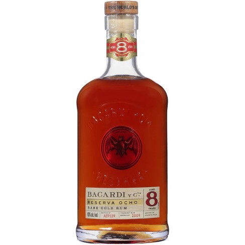 Bacardi Reserva Ocho 8yr Rare Gold Rum - 750ml Bottle : Target