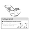 NicBex Adjustable Recliner Sofa Chair - Ergonomic Head/Back Support for Space Saving Leisure Seat - 4 of 4