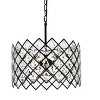 Elegant Lighting Lyla 16 inch pendant in black - 3 of 4