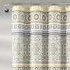 Lush Décor Nesco Stripe Shower Curtain Yellow/Gray Single 72X72 - 4 of 4