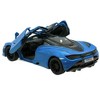 KiNSMART McLaren 720s 5 Inch 1:36 Scale Die Cast Metal Model Toy Super Sports Car (Blue) - 3 of 4