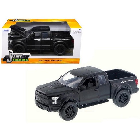 2017 Ford F 150 Raptor Pickup Truck Matt Black Just Trucks 124 Diecast Model Car By Jada