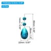 Unique Bargains Hanging Ornament DIY Craft Prisms Teardrop Suncatchers 3.35" x 0.87" 10 Pcs - 2 of 4