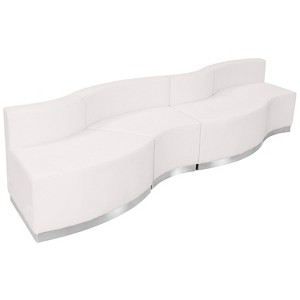 Emma and Oliver Leather Reception Configuration, 4 Pieces - 1 of 4