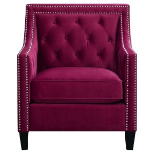 Teagan Accent Chair - Red - Picket House Furnishings, Prpule