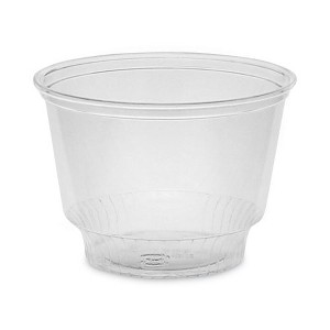 Pactiv Evergreen EarthChoice Recycled Clear Plastic Sundae Dish, 8 oz, 4" dia x 3"h, Clear, 60/Bag, 15 Bags/Carton - 1 of 4