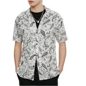 Elevenparis Mens Paisley Button Up Shirt - 1 of 2