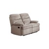 Velvet Manual Recliner Loveseat with Pillow-Top Arms & Cushion Back - 3 of 4