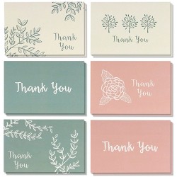 120-count Wedding Thank You Cards With Kraft Paper Envelopes Bulk, Mr ...