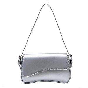 Generic PU Leather Tote Bag for Women with 2 Removable Straps and Zipper Closure - 1 of 4