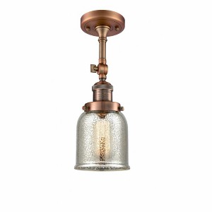 Bell - 1 Light Semi-Flush Mount In Industrial Style-13.5 Inches Tall and 5 Inches Wide - 1 of 1