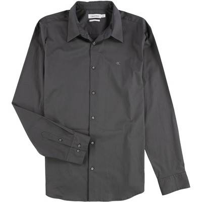 Calvin Klein Mens Slim Fit Refined Button Up Shirt