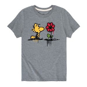 Boys' - Peanuts - Woodstock Rose Short Sleeve Graphic T-Shirt - 1 of 4