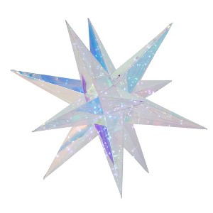 Christmas Prismatic Iridescent Christmas  Explosion Star 16", LED lights - 1 of 4